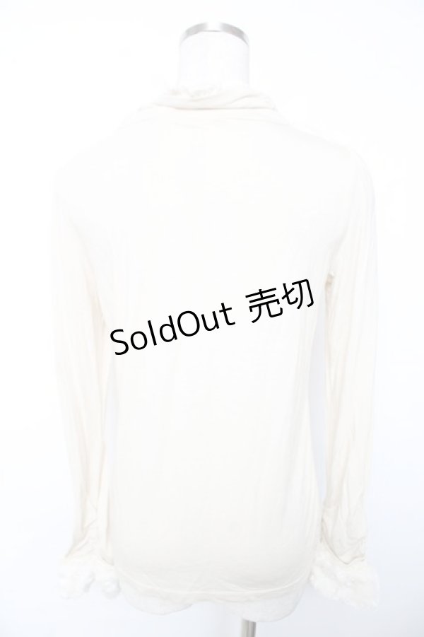 画像2: axes femme / ボア切り替えタートルインナープルオーバー  生成り Y-25-12-17-056-AX-TO-SZ-ZY (2)