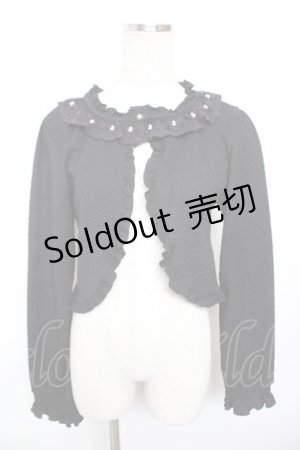 画像: axes femme / ぽこぽこフリルボレロ F 黒 Y-25-12-17-072-AX-TO-SZ-ZS