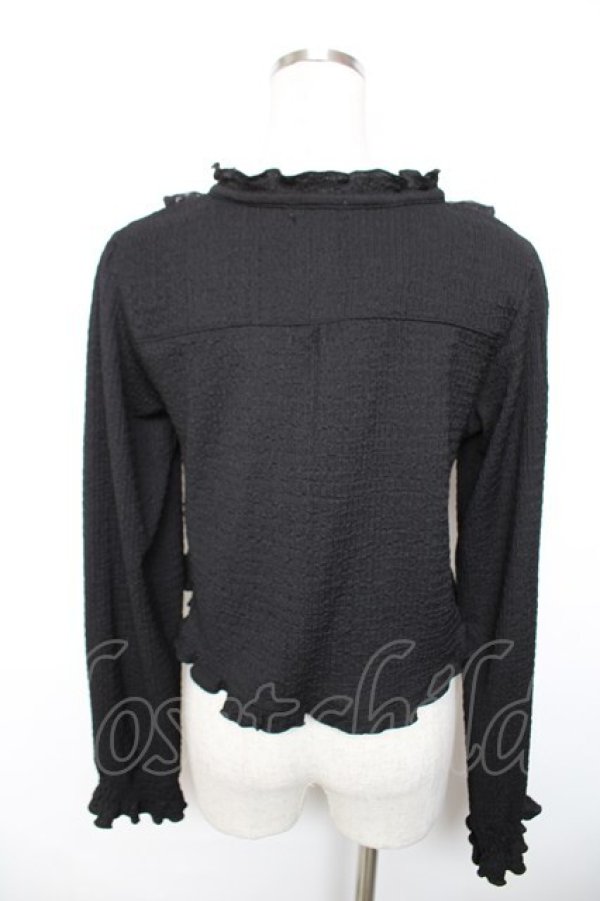 画像2: axes femme / ぽこぽこフリルボレロ F 黒 Y-25-12-17-072-AX-TO-SZ-ZY (2)