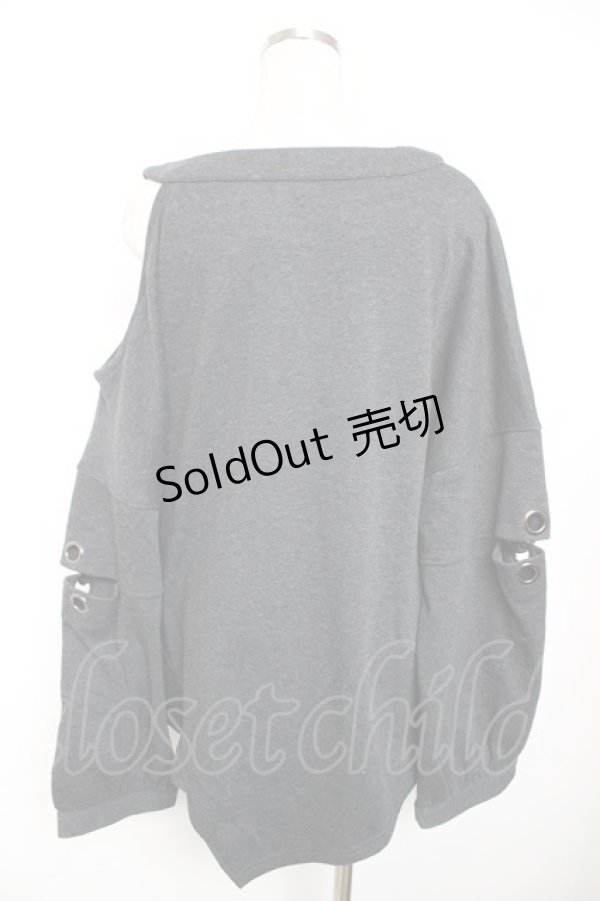 画像2: Ozz conte / 歯車ptベルトプルオーバー  グレー Y-25-12-17-078-OO-TO-SZ-ZY (2)