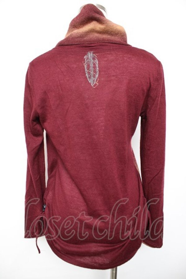 画像2: Ozz Croce / レイヤードハイネックトップス  エンジ Y-25-12-17-080-OO-TO-SZ-ZY (2)