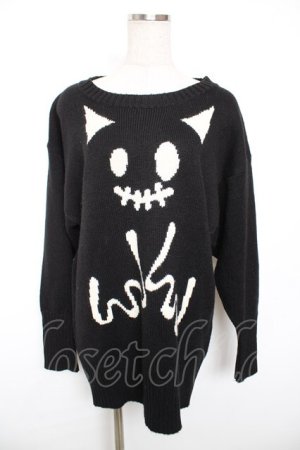 画像: PEACE NOW / エビィちゃんニット M 黒 Y-25-12-17-082-PU-TO-SZ-ZY