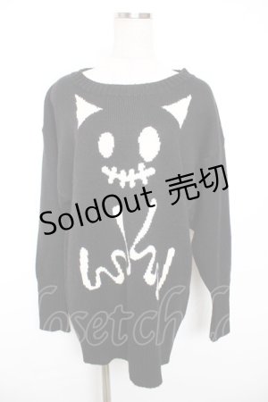 画像: PEACE NOW / エビィちゃんニット M 黒 Y-25-12-17-082-PU-TO-SZ-ZY