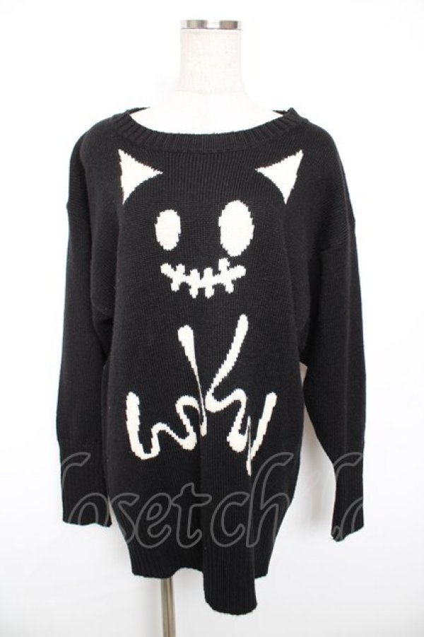 画像1: PEACE NOW / エビィちゃんニット M 黒 Y-25-12-17-082-PU-TO-SZ-ZY (1)