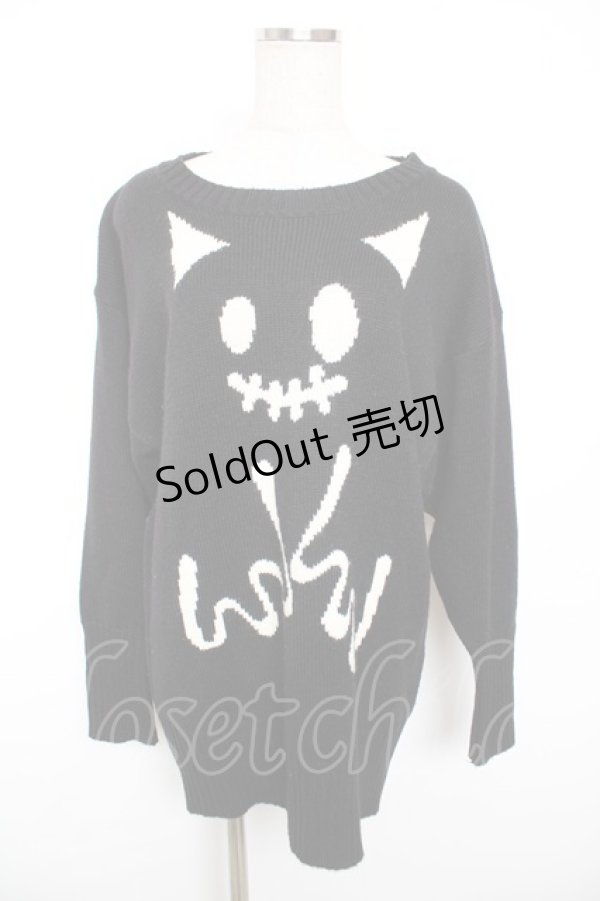 画像1: PEACE NOW / エビィちゃんニット M 黒 Y-25-12-17-082-PU-TO-SZ-ZY (1)