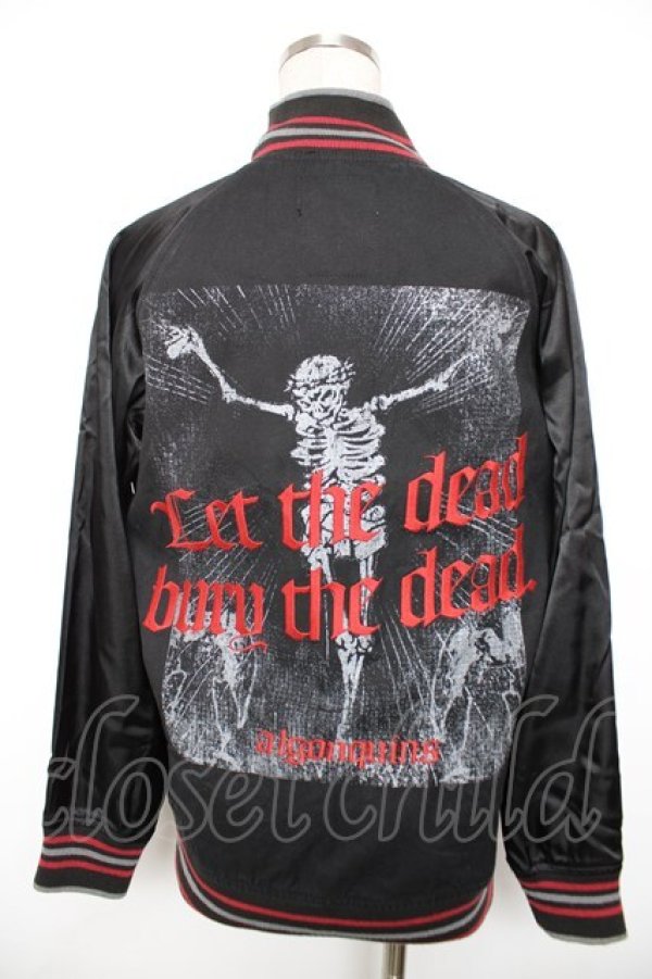 画像2: ALGONQUINS / スカルptワッペンブルゾン  黒 Y-25-12-17-085-AL-TO-SZ-ZY (2)