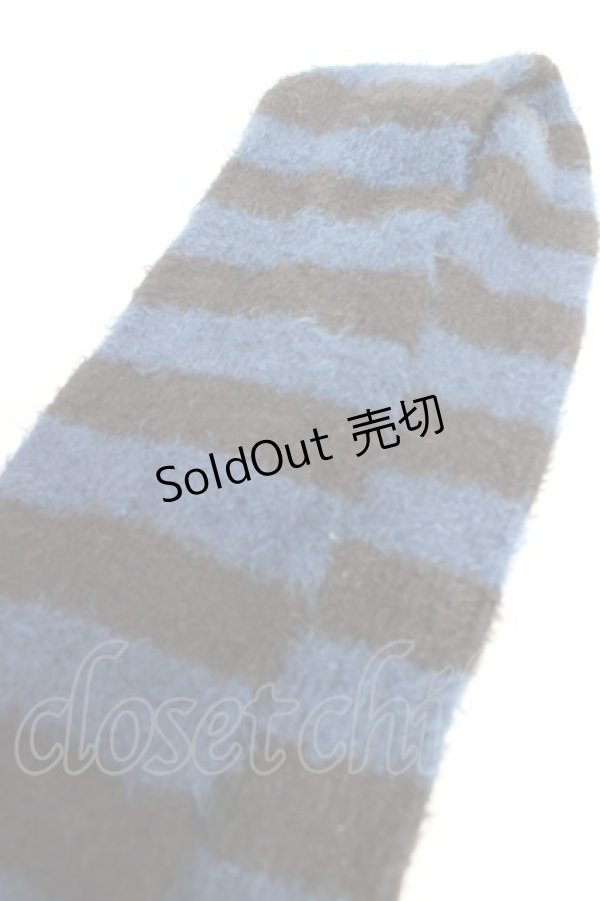 画像2: PUTUMAYO / ポンポンモールマフラー  黒×青 Y-25-12-17-012-PT-ZA-SZ-ZY (2)