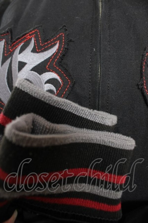 画像4: ALGONQUINS / スカルptワッペンブルゾン  黒 Y-25-12-17-085-AL-TO-SZ-ZY (4)