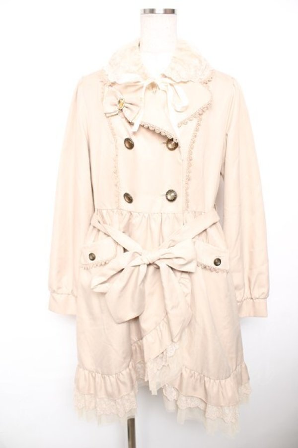 画像1: axes femme / レーシートレンチコート ベージュ 鈴木 Y-25-12-17-088-AX-CO-SZ-ZY (1)