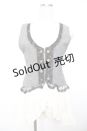 画像: axes femme / 裾燕尾ベスト  黒 Y-25-12-17-095-AX-TO-SZ-ZS