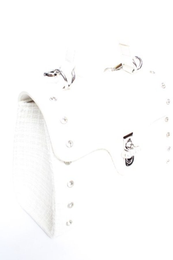 画像3: evelyn / ツイードショルダーバッグ  オフ白 Y-25-12-17-013-LO-BG-SZ-ZY (3)