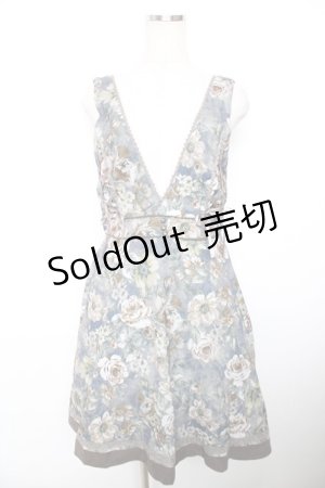 画像: axes femme / アンティーク柄ジャンドレ  グレー Y-25-12-17-099-AX-OP-SZ-ZS