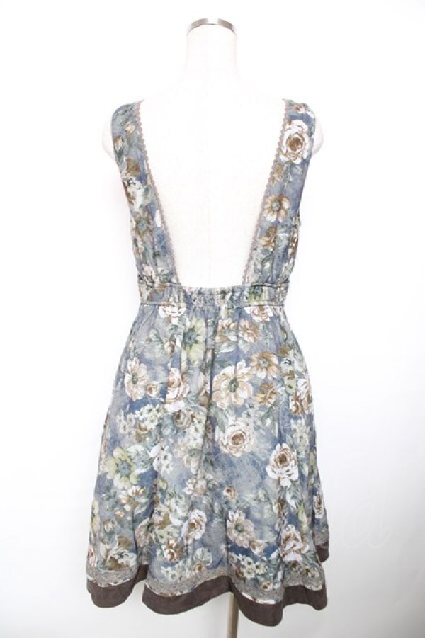 画像2: axes femme / アンティーク柄ジャンドレ  グレー Y-25-12-17-099-AX-OP-SZ-ZY (2)