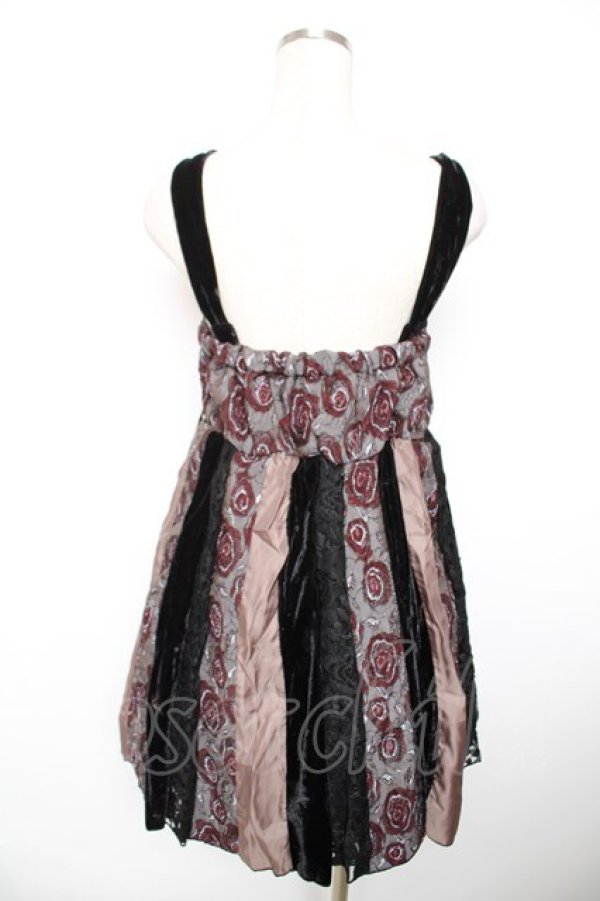 画像2: axes femme / パッチワークチュニック  黒 Y-25-12-17-100-AX-OP-SZ-ZY (2)