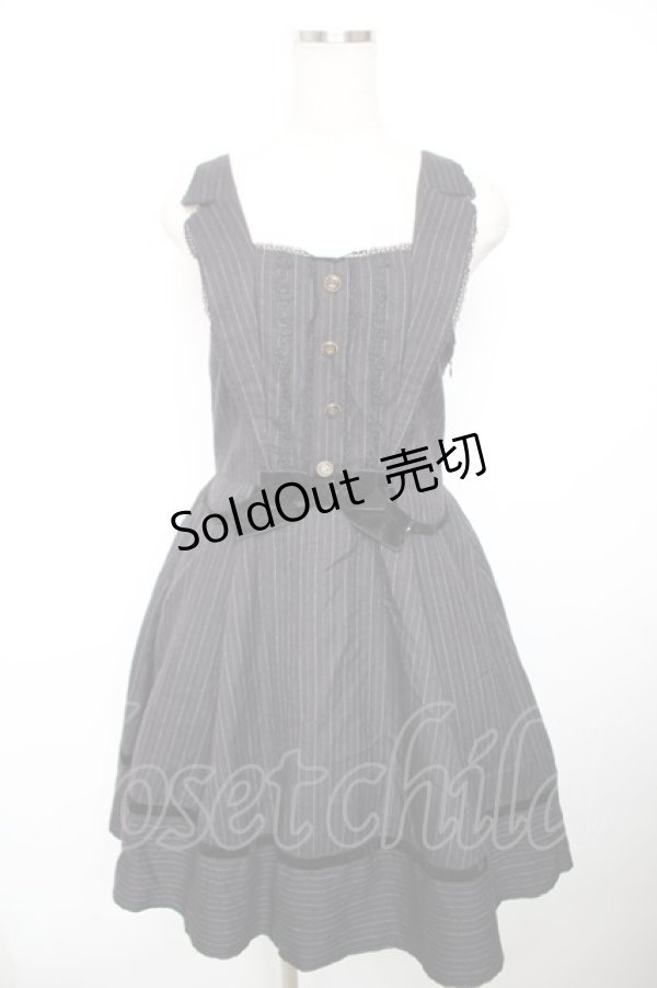 画像1: axes femme / ベストドッキングワンピース  黒 Y-25-12-17-101-AX-OP-SZ-ZY (1)