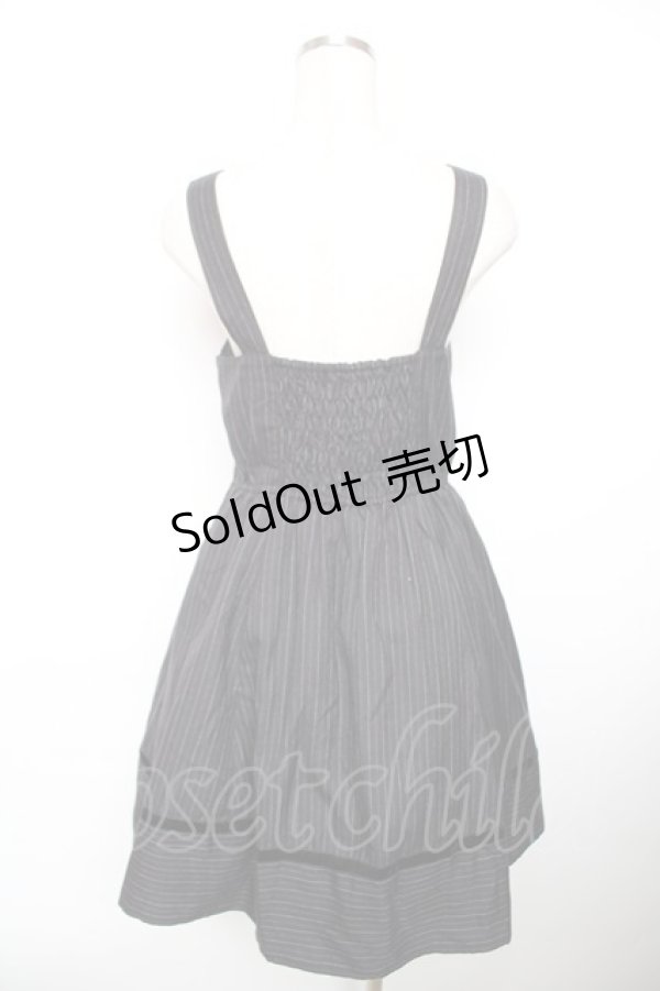 画像2: axes femme / ベストドッキングワンピース  黒 Y-25-12-17-101-AX-OP-SZ-ZY (2)