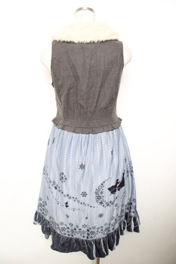 画像2: axes femme / ベストドッキングワンピース M ブルー Y-25-12-17-106-AX-OP-SZ-ZY (2)