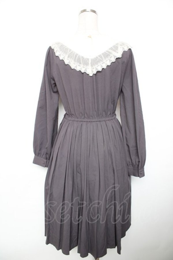 画像2: axes femme POETIQUE / ベルト付きプリーツワンピース M グレー Y-25-12-17-109-AX-OP-SZ-ZY (2)