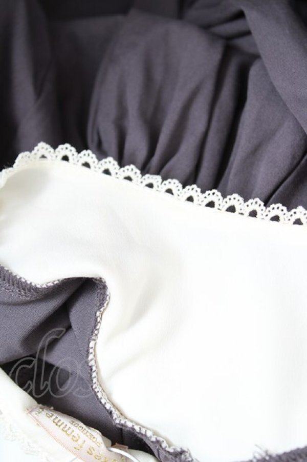 画像4: axes femme POETIQUE / ベルト付きプリーツワンピース M グレー Y-25-12-17-109-AX-OP-SZ-ZY (4)