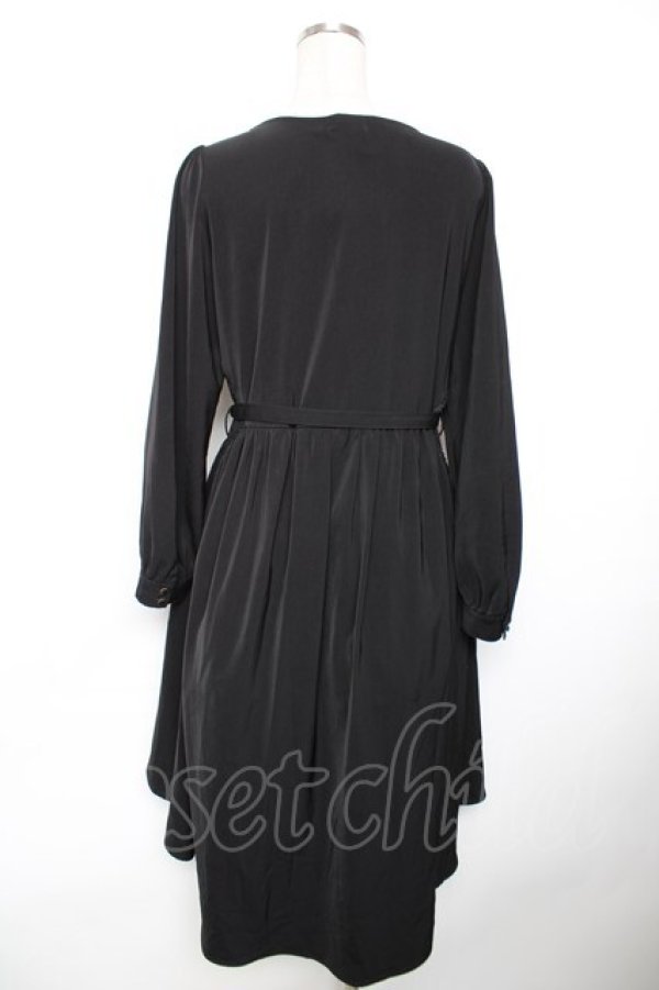 画像2: axes femme POETIQUE / フィッシュテールガウンワンピース M 黒 Y-25-12-17-111-AX-OP-SZ-ZY (2)