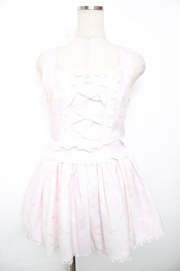 画像1: Ank Rouge / DREAMY CONSTELLATION ジャンパースカート M ピンク Y-25-12-17-114-CA-OP-SZ-ZY (1)