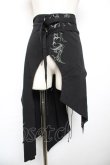 画像1: Ozz Croce / プリント入りオーバースカート  黒 Y-25-12-17-120-OO-SK-SZ-ZY (1)