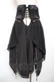 画像2: Ozz oneste / 薔薇十字刺繍イレギュラーオーバーコルセット  黒 Y-25-12-17-121-OO-SK-SZ-ZY (2)