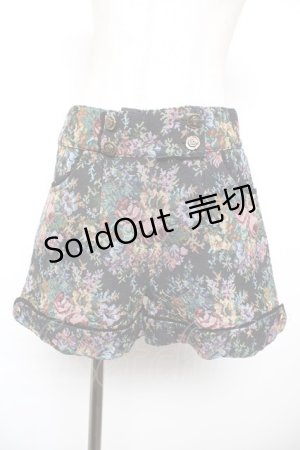 画像: axes femme / ゴブランショートパンツ  黒 Y-25-12-17-128-AX-PA-SZ-ZY