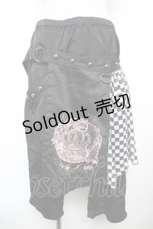 画像: ALGONQUINS / オーバースカート付きパンツ F 黒 Y-25-12-17-133-AL-PA-SZ-ZY