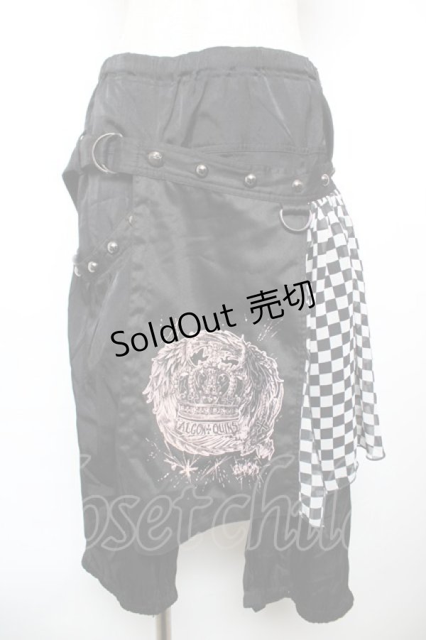 画像1: ALGONQUINS / オーバースカート付きパンツ F 黒 Y-25-12-17-133-AL-PA-SZ-ZY (1)