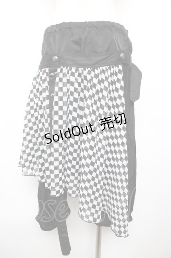 画像2: ALGONQUINS / オーバースカート付きパンツ F 黒 Y-25-12-17-133-AL-PA-SZ-ZY (2)