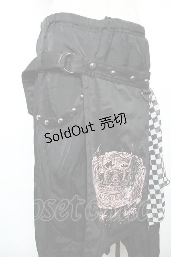 画像3: ALGONQUINS / オーバースカート付きパンツ F 黒 Y-25-12-17-133-AL-PA-SZ-ZY (3)