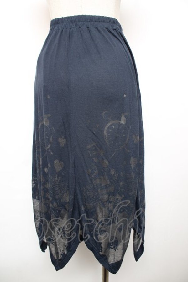 画像2: PUTUMAYO / ワンダーランドpt透かしスカート  紺 Y-25-12-17-134-PT-SK-SZ-ZY (2)