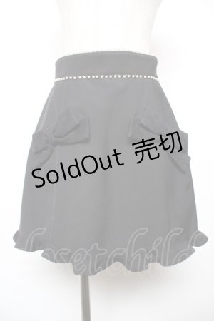 画像: Ank Rouge / パールラインリボンレーススカート M 黒 Y-25-12-17-136-CA-SK-SZ-ZY