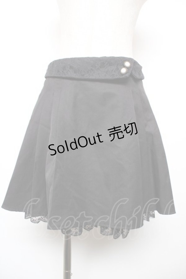 画像1: axes femme / ウエストレースキュロット M 黒 Y-25-12-17-139-AX-PA-SZ-ZS (1)