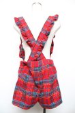 画像2: Candy Stripper / フリルサスペンダーつきショートパンツ  赤 Y-25-12-17-142-PU-PA-AS-ZY (2)