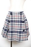 画像1: MILK / ウールチェックスカート  グレーｘ紺 Y-25-12-17-144-ML-SK-AS-ZY (1)