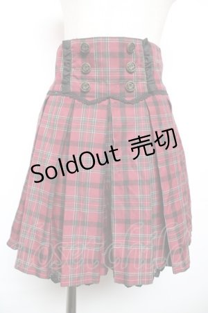 画像: axes femme POETIQUE / チェックキュロット M ワイン Y-25-12-17-146-AX-SK-SZ-ZY