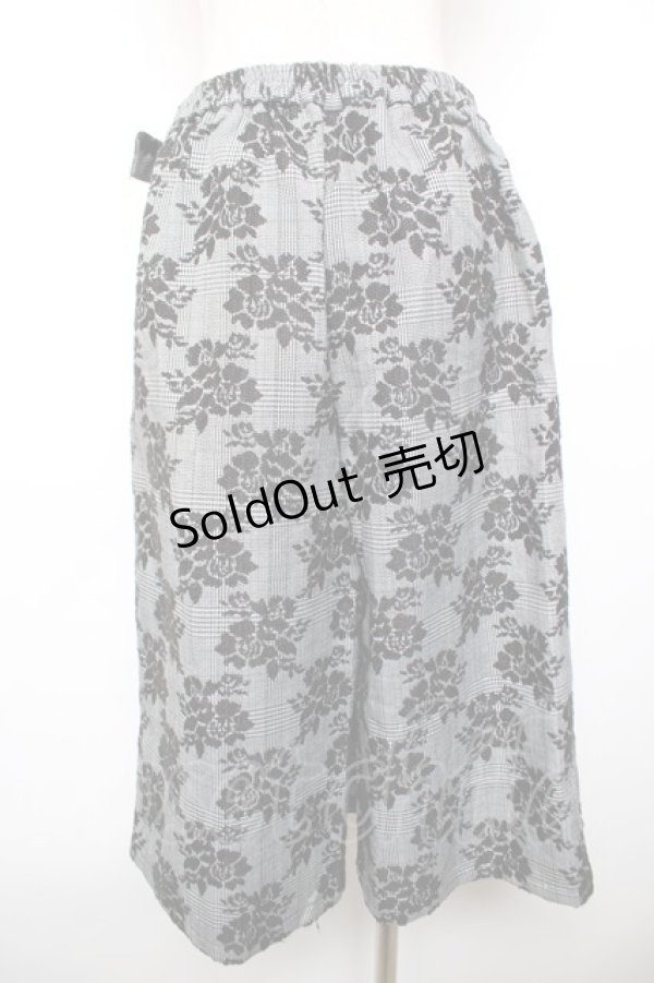 画像2: axes femme / 花柄スカート巻きパンツ M 黒 Y-25-12-17-149-AX-PA-SZ-ZS (2)