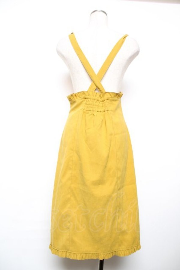 画像2: axes femme POETIQUE / サス付きタイトスカート M イエロー Y-25-12-17-150-AX-SK-SZ-ZY (2)