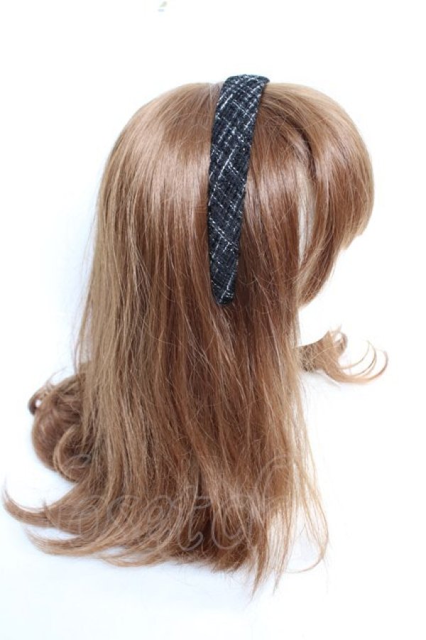 画像3: m petit by misako / NINA‘Sコラボツイードカチューシャ  黒 Y-25-12-17-021-LO-AC-SZ-ZY (3)