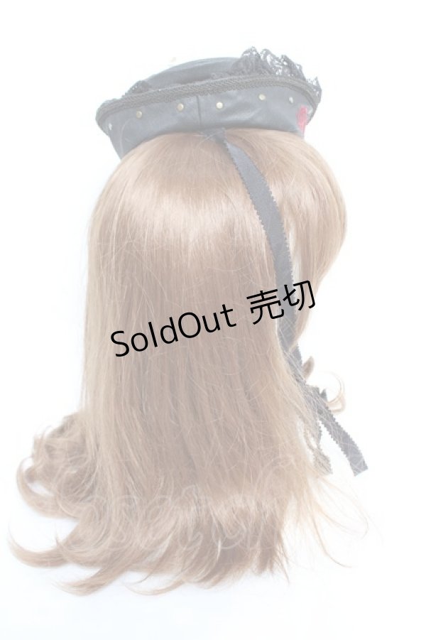 画像4: Ozz Croce / rose刺繍ミニハット  黒 Y-25-12-17-022-OO-ZA-SZ-ZY (4)