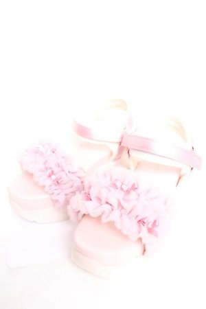 画像: axes femme POETIQUE / チュールフリルスポサン L ピンク Y-25-12-17-023-AX-SH-SZ-ZY