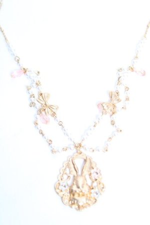 画像: axes femme POETIQUE / ラビットフレームネックレス  ゴールド Y-25-12-17-004-AX-AC-SZ-ZY