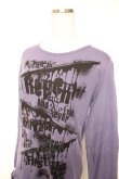 画像3: ALGONQUINS / プリントアシメカットソー 1 紫 Y-25-12-17-032-AL-TO-SZ-ZY (3)
