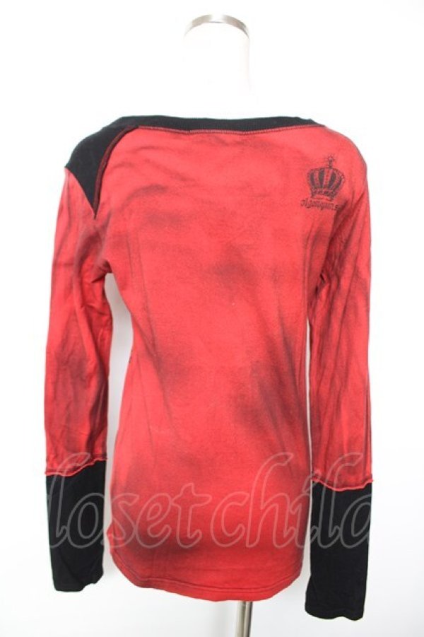 画像2: ALGONQUINS / スカルptムラ柄トップス 1 赤 Y-25-12-17-034-AL-TO-SZ-ZY (2)