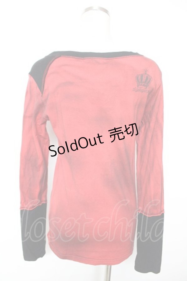 画像2: ALGONQUINS / スカルptムラ柄トップス 1 赤 Y-25-12-17-034-AL-TO-SZ-ZY (2)