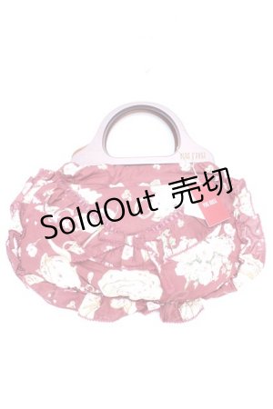 画像: PINK HOUSE / ティーカッププリントハンドルバッグ F ボルドーY-25-12-18-001-LO-BG-SZ-ZS