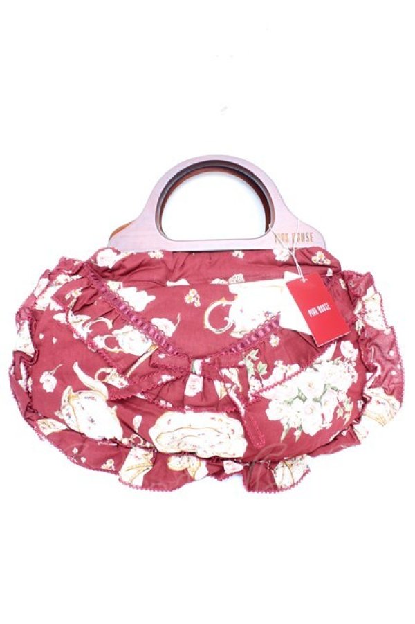 画像1: PINK HOUSE / ティーカッププリントハンドルバッグ F ピンク Y-25-12-18-001-LO-BG-SZ-ZY (1)