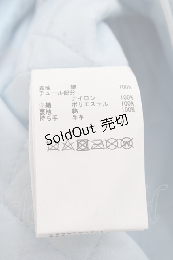 画像5: PINK HOUSE / ドットチュールフリル使いバッグ F サックス Y-25-12-18-020-LO-ZA-SZ-ZS (5)